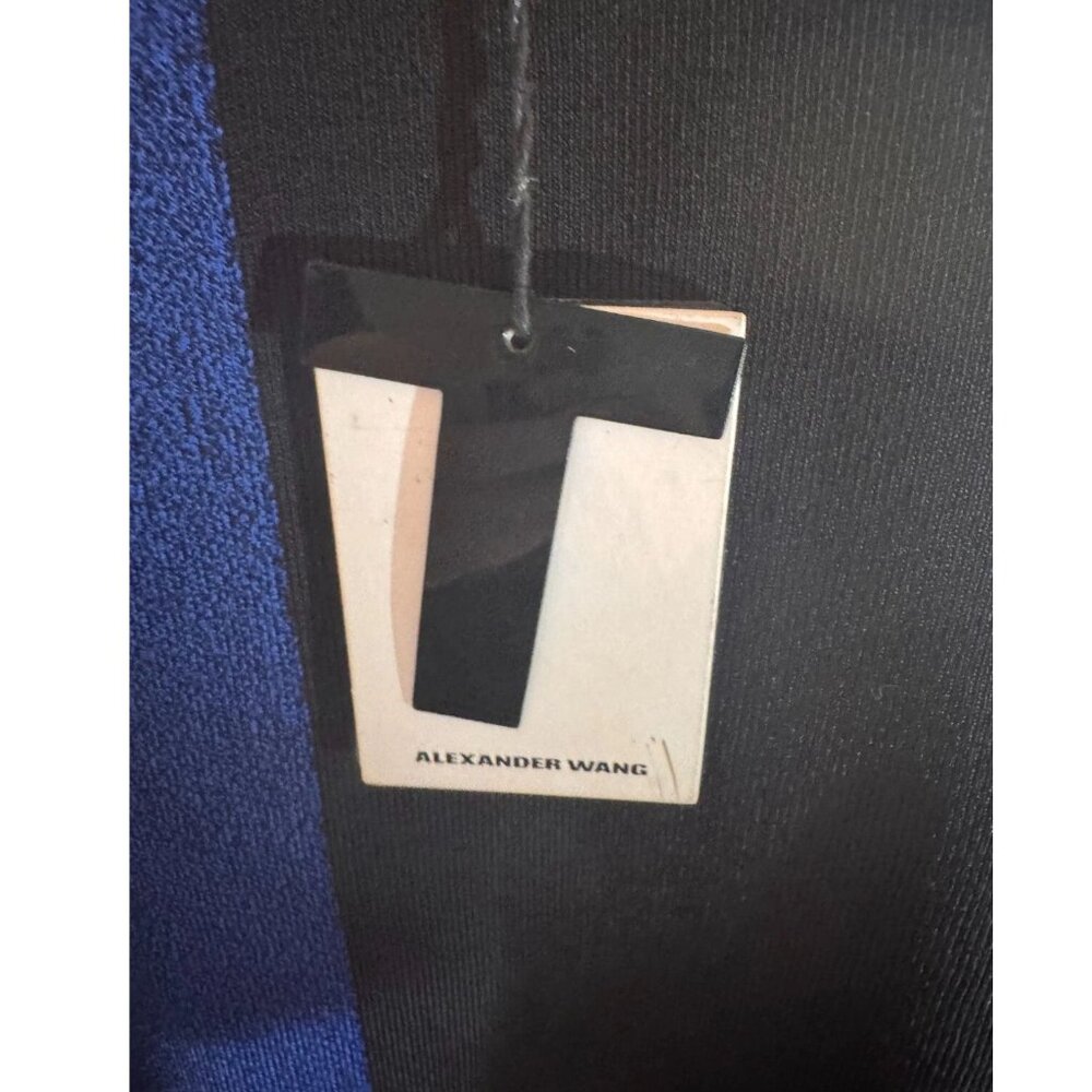 ALEXANDER WANG Sleeveless Color Blocked Royal Blue & Black Knit Top, Large - Picture 7 of 7